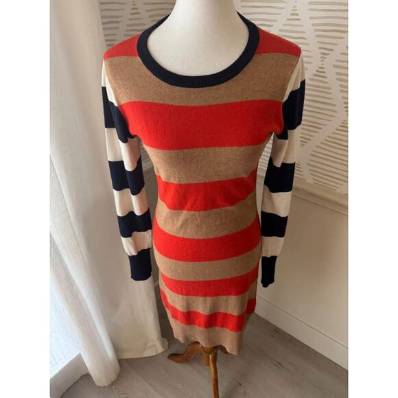 Scotch & Soda Amsterdam Small Multicolor Striped Wool Blend Sweater Dress - Picture 7 of 8